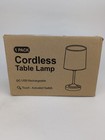Cordless Touch Table Desk Lamp Fabric Shade 4000mah Rechargeable Battery - Gold