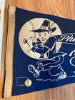 Vintage Philadelphia Phillies Baseball Full Sized Blue Felt Pennant Rare   Pin