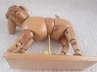 Articulated Wooden Dog Poseable Jointed Figurine    5  Long