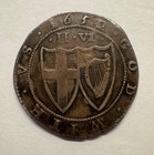 1652 Over 1651 Commonwealth Of England Half Crown Great Britain Post Civil War