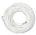 Cat6 Rj45 150ft Ethernet Lan Network Cable Patch Cord For Pc Modem Router White 