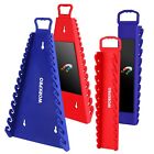 Workpro 4-pack Magnetic Wrench Organizer 15-slot 12-slot Gripper Wrench Holder