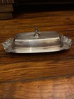 Lovely Wallace Baroque Butter Dish With Glass Insert Silverplate  206