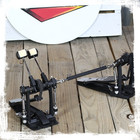 Griffin Double Kick Drum Pedal - Twin Foot Bass Dual Chain Percussion Hardware