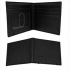 New Marc Ecko Unltd Black Leather Men s Wallet Bi-fold Card Cut   Sew W Tin 