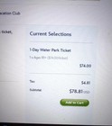 Disney World Ticket Water Park Blizzard Beach Typhoon Lagoon Never Expire Valid