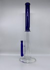 Hookah Water Pipe Straight Clear And Blue 18   