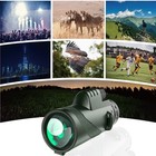 80x100 Hd Zoom Monocular Starscope Telescope W  Tripod Phone Clip Hunting Camp