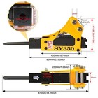 Hydraulic Breaker For Mini Excavator 0 8-1 5 Ton Hammer Attachment Usa Shipping