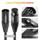 2 Pack 12-inch Xlr To Dmx Adapter Cables 3-pin Male To 5-pin Female