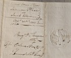 1825 Queens County Long Island Document Hempstead Signed  Benjamin F  Thompson