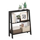 Ladder Bookcase Display Shelf  3-tier  Espresso