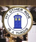 My Other Ride Is A Tardis   Laminated Vinyl Decal Sticker Label