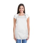 Apron Commercial Restaurant Home Bib Spun Poly Cotton Kitchen Aprons 2 Pocket   