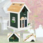Garden Bird House Wood Hanging Bird House Wooden Birdhouse Gift For Bird Love   