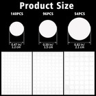 200 Pcs White Self-adhesive Screw Hole Stickers 21mm