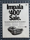1970 Chevy Impala Original Vintage Advertisement Classic Car Print Ad