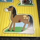 Melissa   Doug Wooden Pets Sound Puzzle Board With Peg Knobs