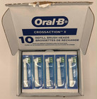 Oral-b Crossaction X Replacement Brush Heads 10ct Eb50rx Sealed Open Box