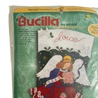 Bucilla Angel Felt Applique Stocking Kit 28  Poinsetta Princess 84080 New