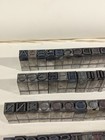 Antique Printing Press Type-set Letter-press Metal Alphabet Uppercase Caps