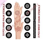 Henna Tattoo Stencil Reusable Mehandi Tattoo Stencil Set Of 32 Pcs