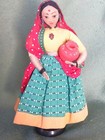 Handmade India Wire Cloth Folk Art Doll  Hindu Woman Water Carrier