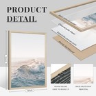 Lhoiplme Beach Wall Art Decor Coastal 12x16 Inch Framed Coconut Tree Prints