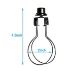 Ecudis 2 Pack Lamp Shade Light Bulb Clip Lampshade Adapter 4 72 Inches  Black