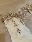 Vintage Handcrafted Cream Deerskin Fringe Moccasin Boots