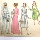 Vintage Mccall s  2701 Wedding Dress Bridesmaid Sewing Pattern Uncut Size 14