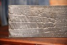 Vtg Printing Block Letterpress Typeset Newspaper Stamp Salesman General Store