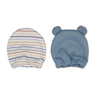 Carter s Baby Boys Newborn Blue Bear Ears   Striped 2 Count Stay Put Mittens Set