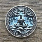 Inspirational Serenity Prayer Medallion Peace Amidst The Storm Aa Recovery Coin