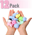 Pastel Animal Squishy Toys  12 Pack  Washable Twistable Stretchy Squishies  Soft