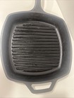  Lodge Cast Iron Skillet Large 10 5  Square Grill Pan Made In The Usa