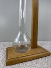 Vintage Yard Ale Belgian Craft Beer Glass With Wood Stand 28 Ounce 18  Size
