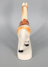 Vintage Porcelain Horse Figurine With Saddle Brown White Japan Missing Reins 4 