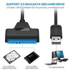 Usb 3 0 To Sata Iii Hard Drive Adapter Cable 2 5  Ssd Uasp Sata Hdd To Usb 3 0
