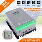 100a Mppt Solar Charge Controller 12v 24v 36v 48v Auto Pv 150v Max 5200w Lcd New