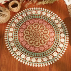12 Inch Crochet Lace Coasters Vintage Lace Doilies Round Placemats For Rustic Ta