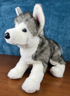 New Douglas Lobo Husky Dog Wolf  2423 25  Plush Collectible Realistic - Tag Wear