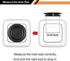 200black Rubber Hole Plugs Assortment For Auto Body And Sheet Metal  Flush Head
