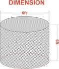 6   6 Ft Large Round Bale Hay Net For Horses Slow Feeder Hay Net For Livestoc   