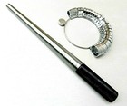 Steel Ring Mandrel Metal Wide Band Finger Gauge Sizer Set Ring Graduated 1-15