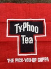 Vintage T Towel Typhoo Tea Red Black Pure Irish Linen The Pick You Up Cuppa