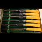 Original Set Peeredge Regent Cutlery Co Uk Bakelite Catalin Steak Knives Unused
