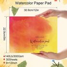30 Sheets Watercolor Paper Pad 9x12   Cold Press Watercolor Paper  140 Lb 300 Gs