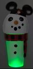 Disney Parks Light Up Holiday Snowman Mickey Mouse Hat Christmas Tumbler New