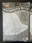 New Vintage 1998 Beistle Westminster Bells Honeycomb Wedding Party Decor   Bonus